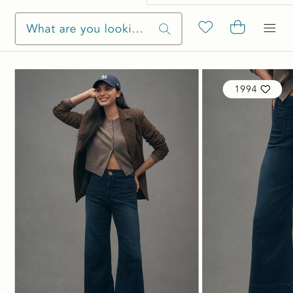 Anthropologie Maeve The Colette Knit wide leg jeans